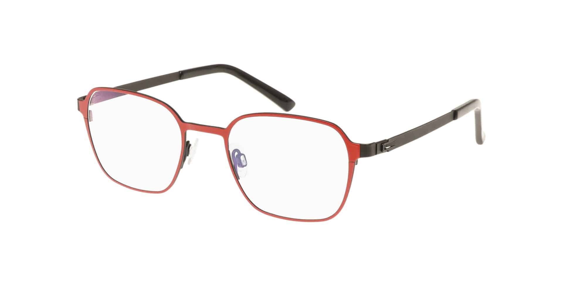 Brillen für kleine Gesichter PARVUM 3314 rot schwarz matt